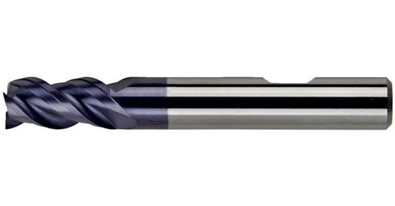 SC square end mill cyl./6535 HB long 3 cutting edges C-cut P20-K40/TiAIN 3.5 mm