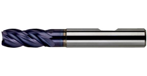 Solid carbide end mill type H 38° STARMAX, long, released, TiAlN-coated 7.0 mm