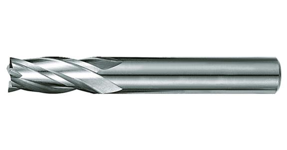 Solid carbide square end mill cyl./6535 HA long 4 cut. edges C-cut P20-K40 5 mm