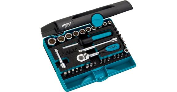 Hexagon socket set 1/4 inch 36 pieces size 5.5-14 mm+bits in SmartCase