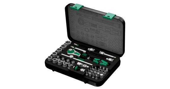 1/4 inch Zyklop hexagon socket set, 42 pieces