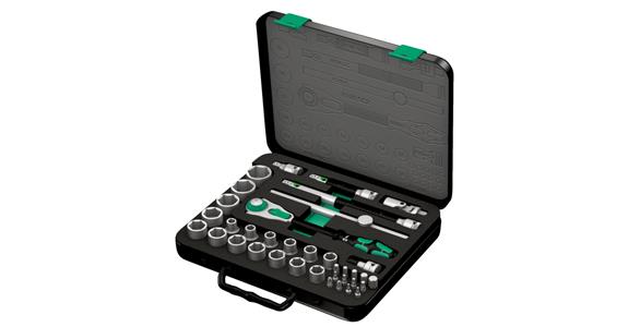 1/2 inch Zyklop speed ratchet set in strong tool case 37 pieces