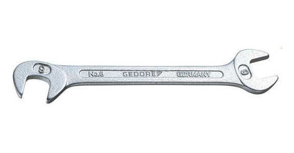 Small double open-end wrench V34CrMo4 steel size 10x10 mm