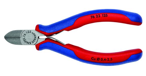 Electronics side cutters, pointed head