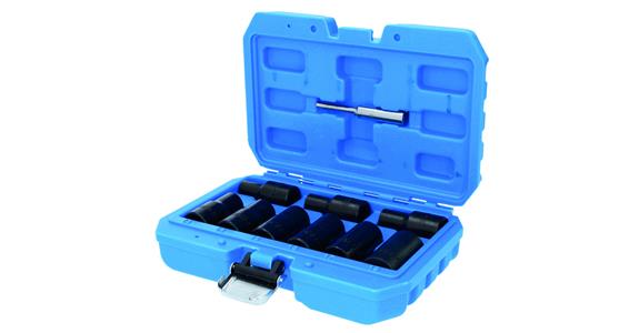 1/2 inch spiral profile socket set, 10 pcs, 10-19 mm, f. manual operation