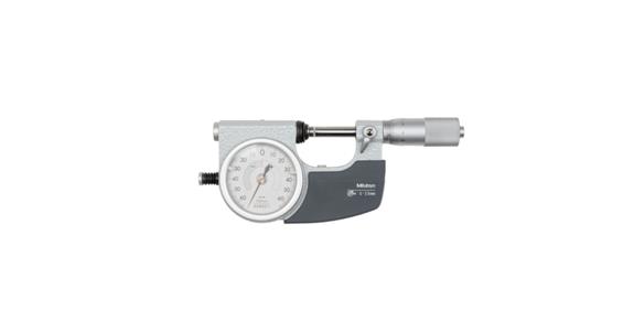 IP54 precision pointer micrometer 0-25 mm, lifting device left