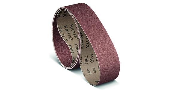 Endless sanding belt corundum grain 80 13x610 mm