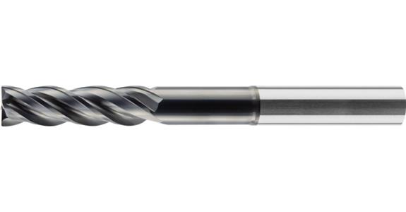 SC-HPC end mill STEEL Varocon-coated Z4 HA shaft extra-long dia. 6 mm